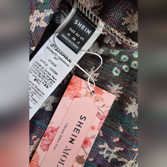 SHEIN Floral Embroidered Vest - Multicolor - Picture 4 of 4